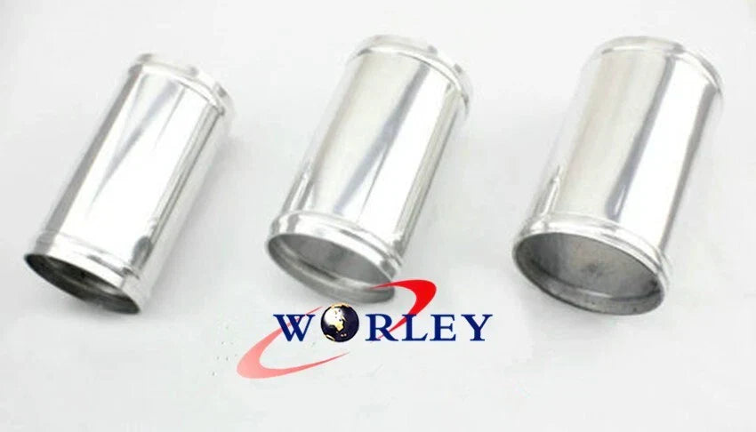 57mm 2.25" x 76mm Straight Aluminium Pipe Swaged Tube Joiner for Car