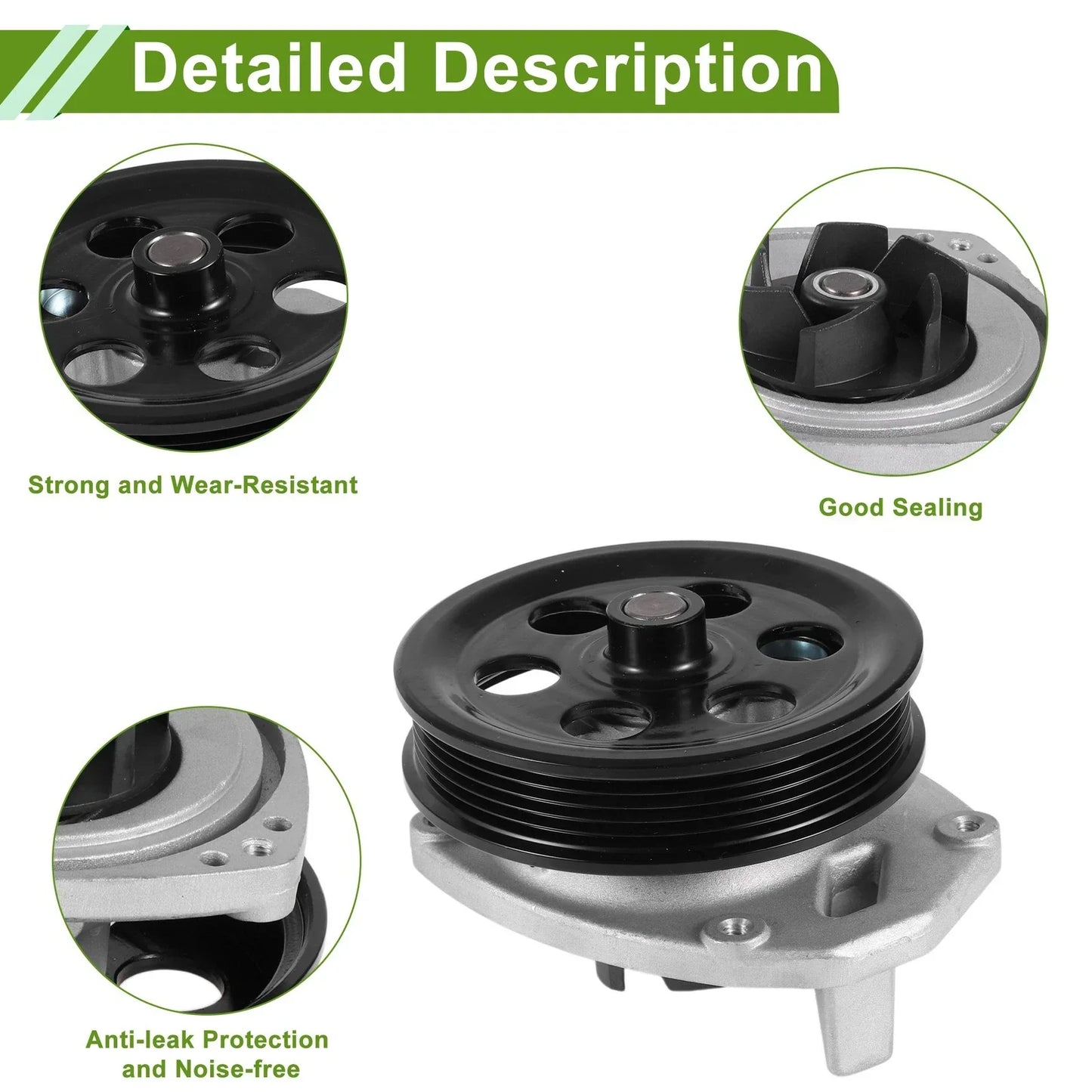 Water Pump for Chevrolet Camaro 2016-2025 Cooling System Replacement