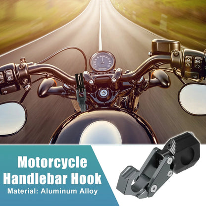 Motorcycle Handlebar Hook Set for Honda ADV150 Aluminum Alloy Titanium Tone