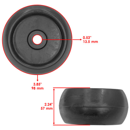 42 Inch Deck Wheel with Hardware Kit for Snapper 200Z ZT1842 to ZT2142