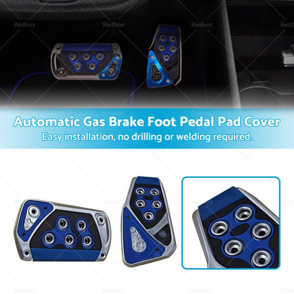 Non-Slip Gas Brake Foot Pedal Pad Covers for Car Accessories Blue