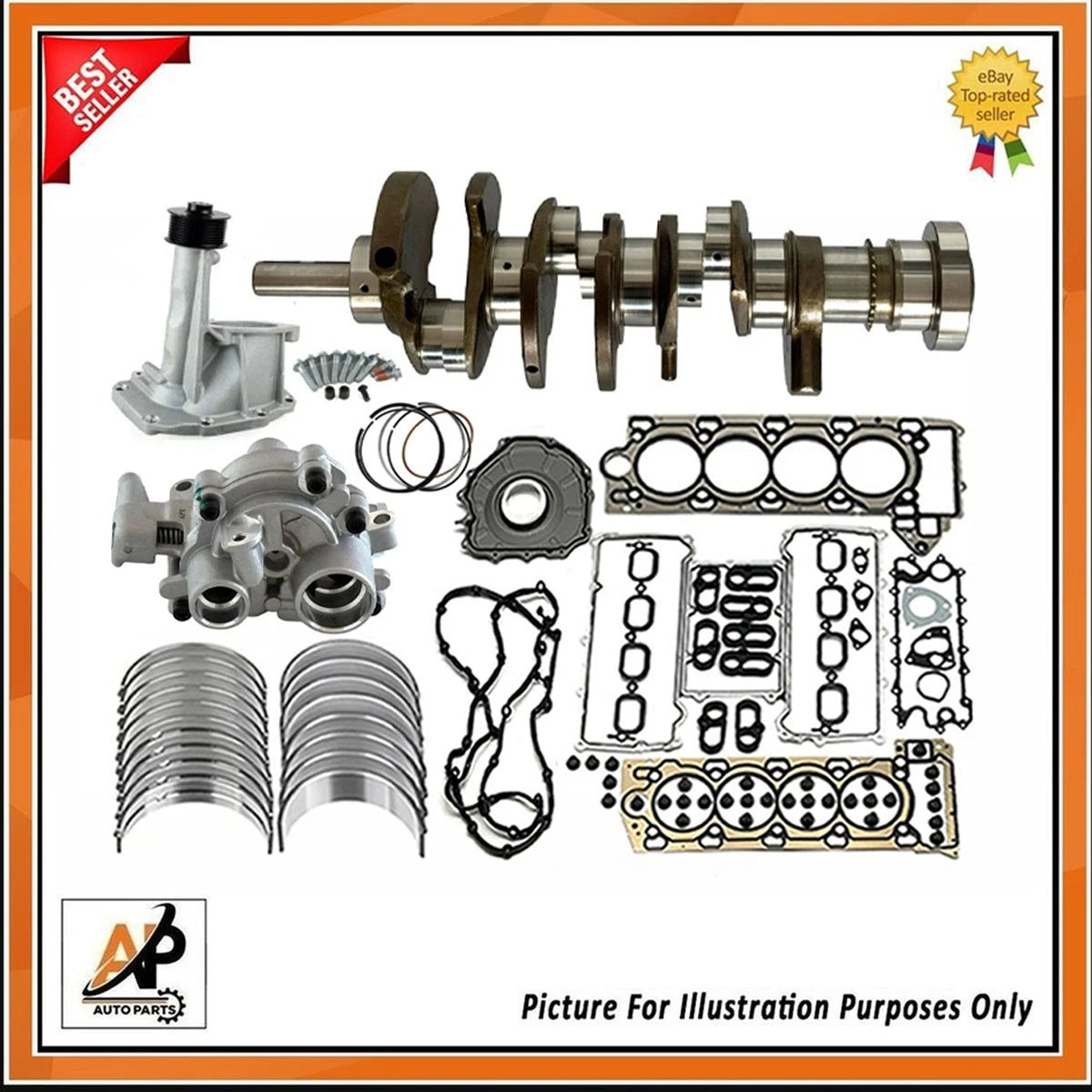Crankshaft Engine Rebuild Parts Kit for Land Rover Jaguar 3.0 306PS (2000–2009)