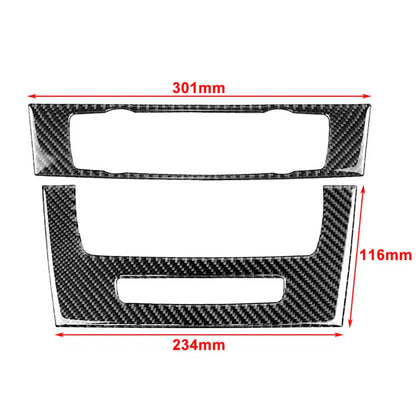 Carbon Fiber CD Panel Cover Trim for BMW 3 Series E90 E92 E93 (2005-2012)