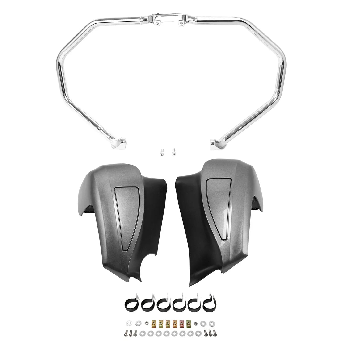 Chrome Highway Crash Bar Fairings for Indian Chief Roadmaster (2014-2023)
