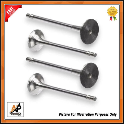 Exhaust Valves Set Diesel Engine 4 Pieces for Citroen 1.6 HDi (2009–2015)