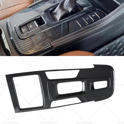 Carbon Fiber Gear Shift Panel Cover for Isuzu MU-X LS-T (2021-2024)