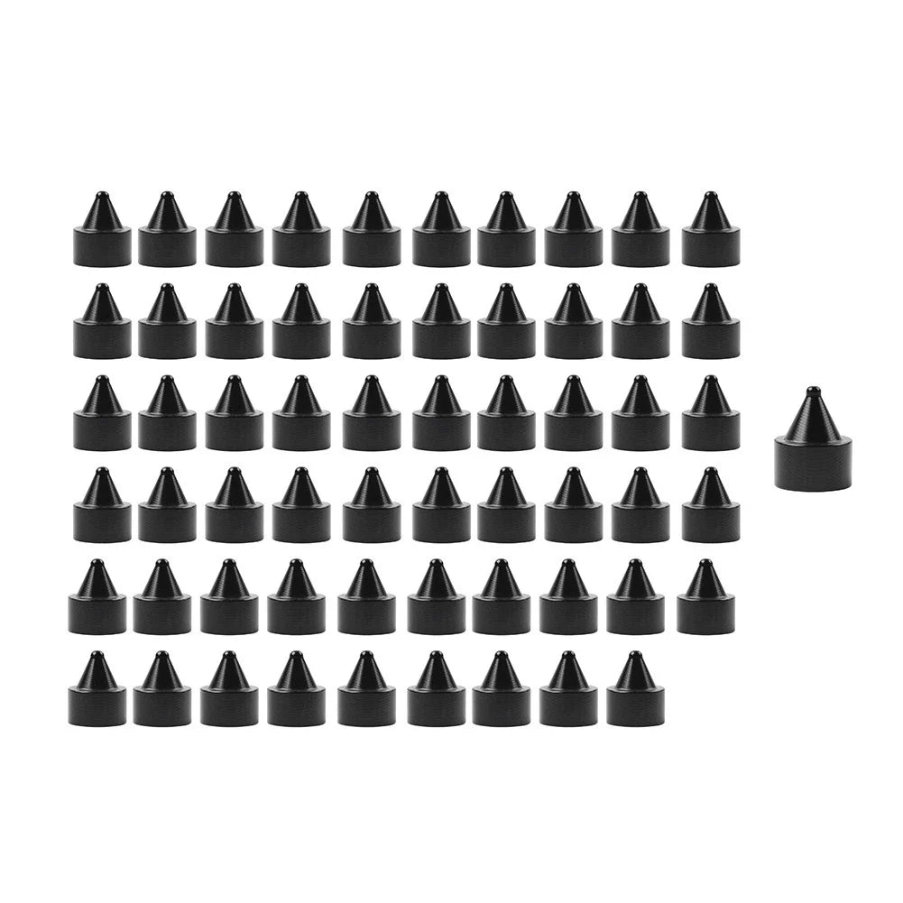 60x Black Engine Bolt Caps for Harley Heritage Softail Breakout Sportster