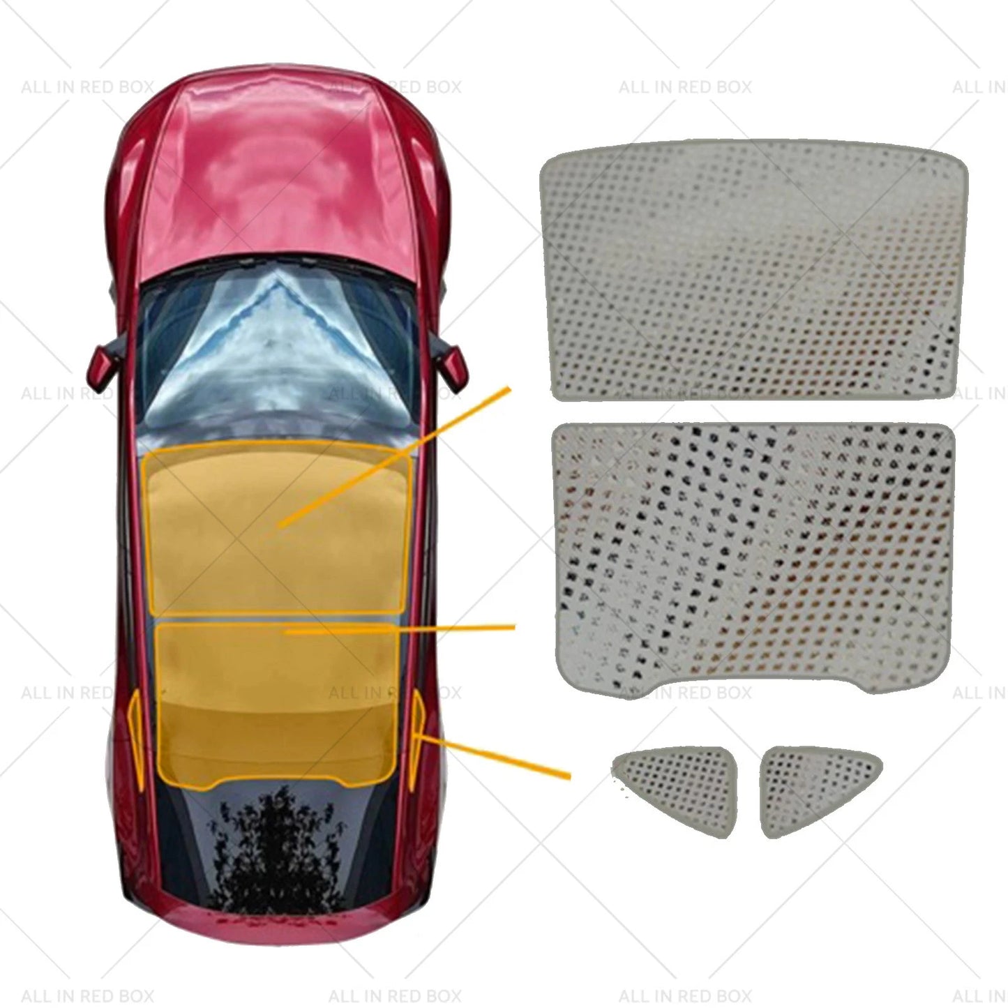 Mesh Sunroof Shade Set for Tesla Model Y (2025-On)