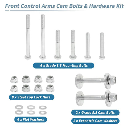 Front Control Arms Cam Bolt for Dodge Ram 1500 2500 3500 (2003-2009)