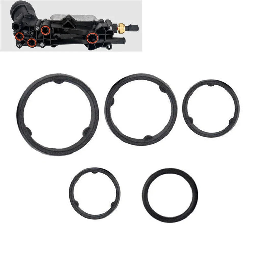 5x Oil Filter Adapter Gasket Set for Chrysler Jeep Dodge Ram 3.2L 3.6L (2014-2021)