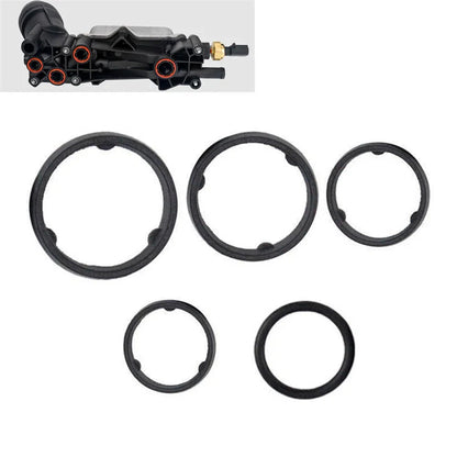 5x Oil Filter Adapter Gasket Set for Chrysler Jeep Dodge Ram 3.2L 3.6L (2014-2021)
