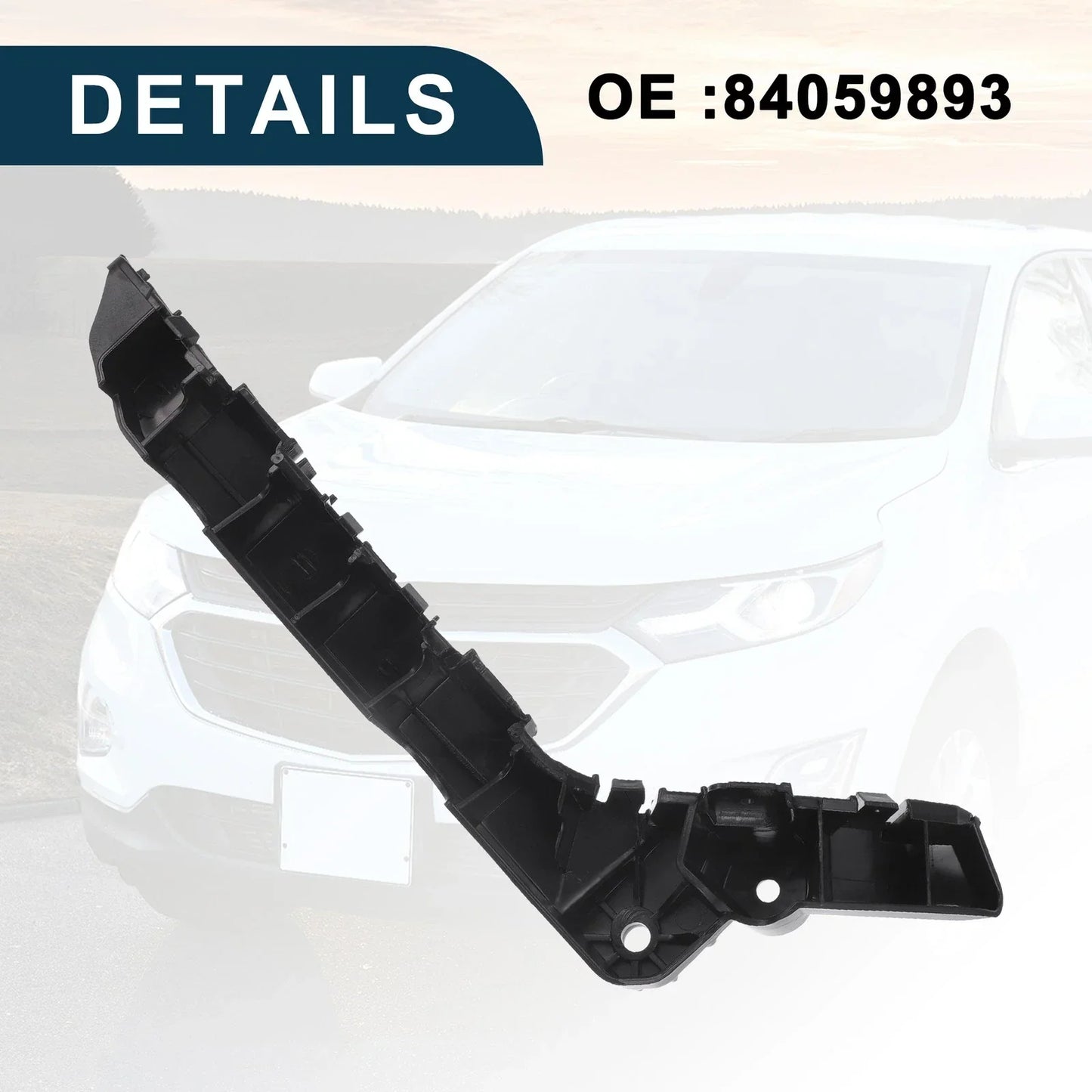 Right Front Bumper Retainer Bracket for Chevy Equinox (2010-2017)