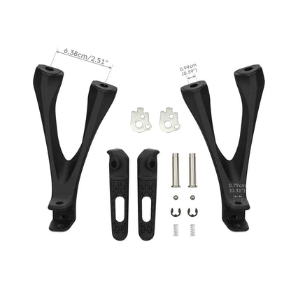 Black Rear Passenger Footrests Footpeg Bracket for Honda CBR1000RR (2017-2025)