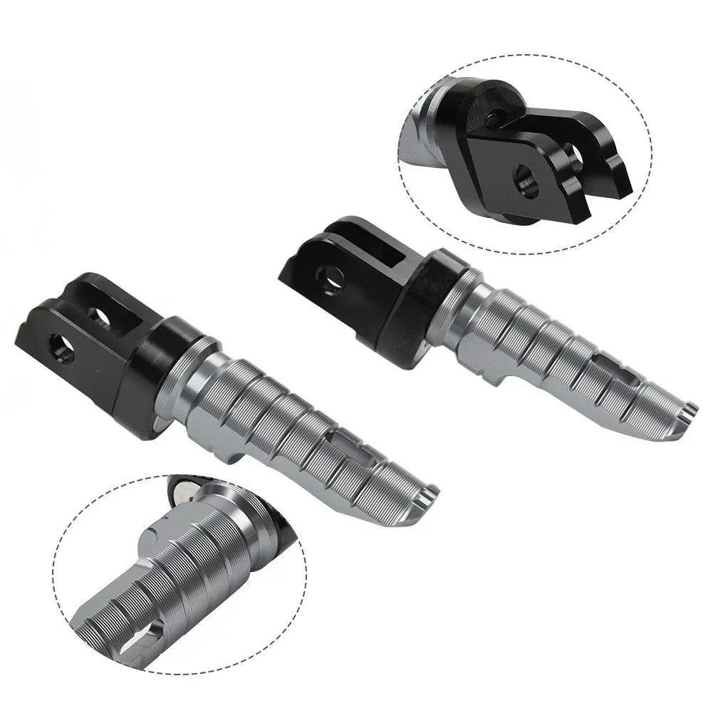 Grey Front Footrest Pegs for BMW R Nine T, F900R, F900XR (2020-2023)