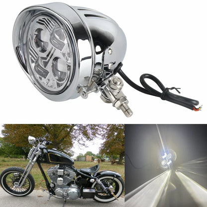 4.5" White LED Headlight for Harley Chopper Bobber