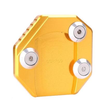 Kickstand Side Stand Plate Pad for Suzuki GSR750 GSXS1000F 2011-16 Gold