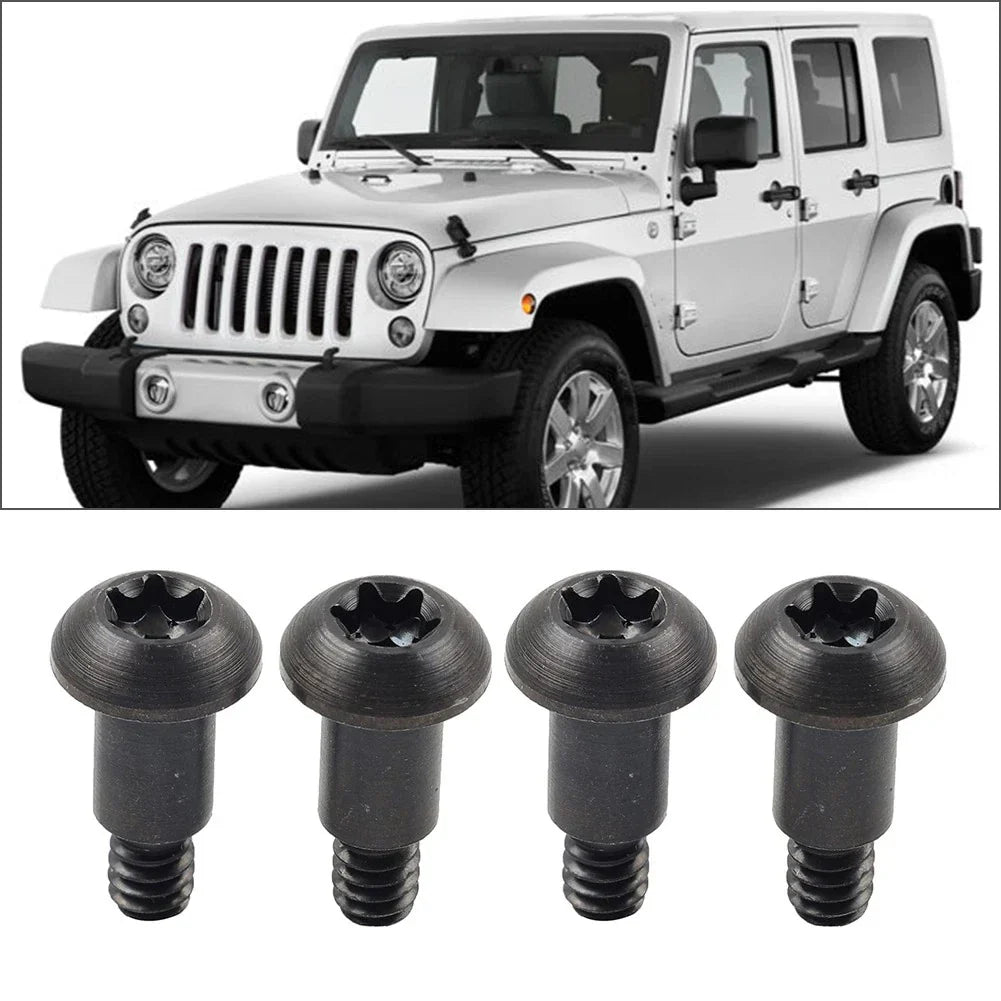 4 x Torx Soft Top Bow Roll Bar Bracket Mounting Screws for Jeep Wrangler (97-17)