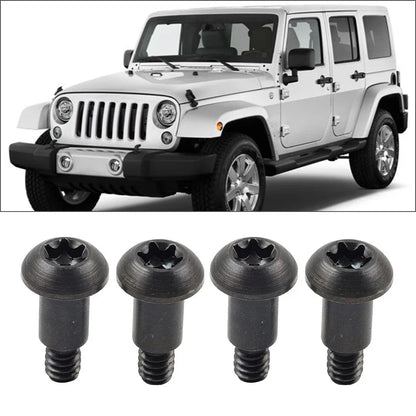 4 x Torx Soft Top Bow Roll Bar Bracket Mounting Screws for Jeep Wrangler (97-17)