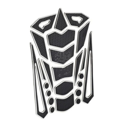 Silver Motorcycle Oil Fuel Tank Pad Cover Guard Protector Decal Sticker