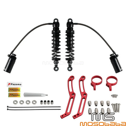 Remote Reservoir Shocks Mount Set for Harley Touring Road Glide Road King (2014-2023)