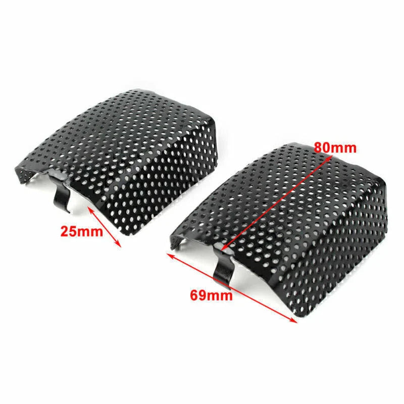 Black Steel Front Caliper Screen Inserts for Harley V-Rod (2008-2019)