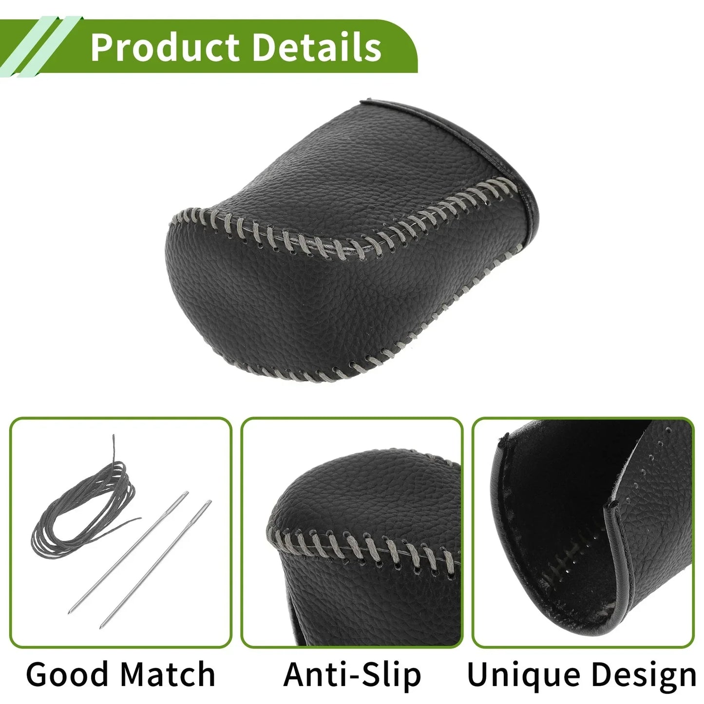 Car Gear Shift Knob Cover for Lexus NX300 2014-2021 - Pebbled Black Grey