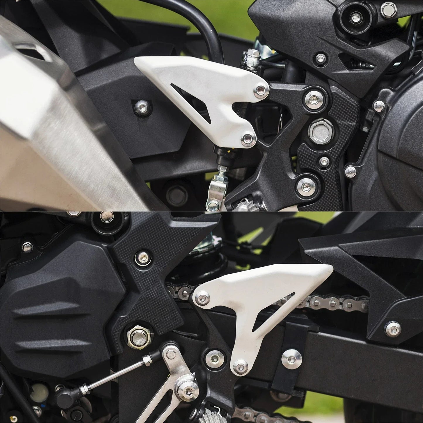 Foot Peg Heel Plate Bracket for Kawasaki Ninja 400 (2018-2024)