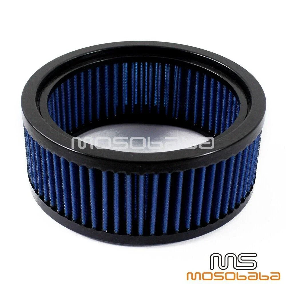 6" Round Blue Air Filter Cleaner for Harley Softail, Touring, Breakout (2012-2023)