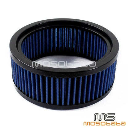 6" Round Blue Air Filter Cleaner for Harley Softail, Touring, Breakout (2012-2023)