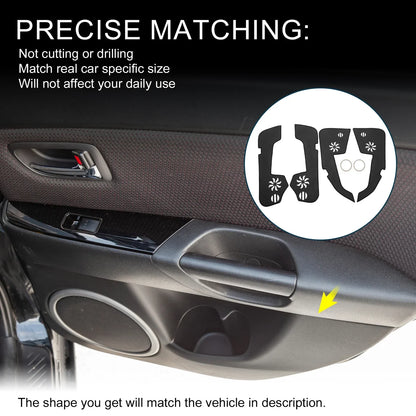 Car Door Leather Anti-Kick Pad Sticker for Mercedes-Benz E Class (2010)