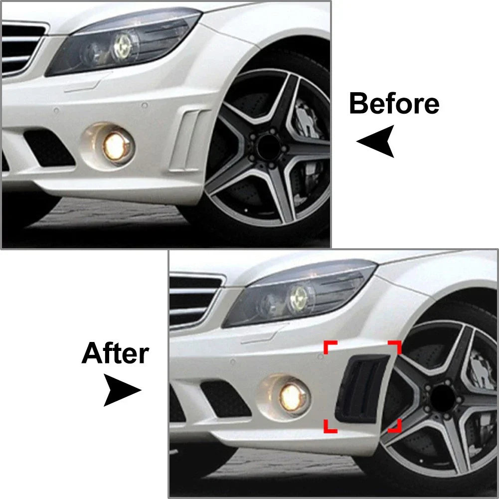 Front Side Air Vent Spoiler for Mercedes Benz C Class W204 C63 (2007-2010)