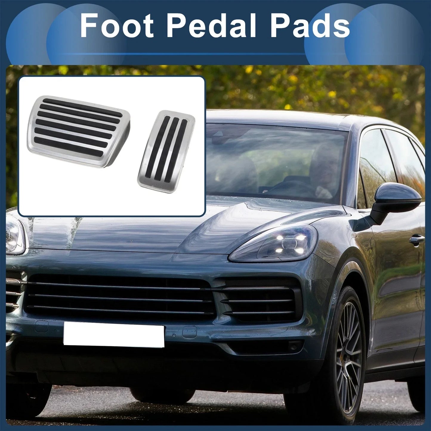Automatic Footrest Pedals Cover for Porsche Cayenne Coupe (2019-2023)