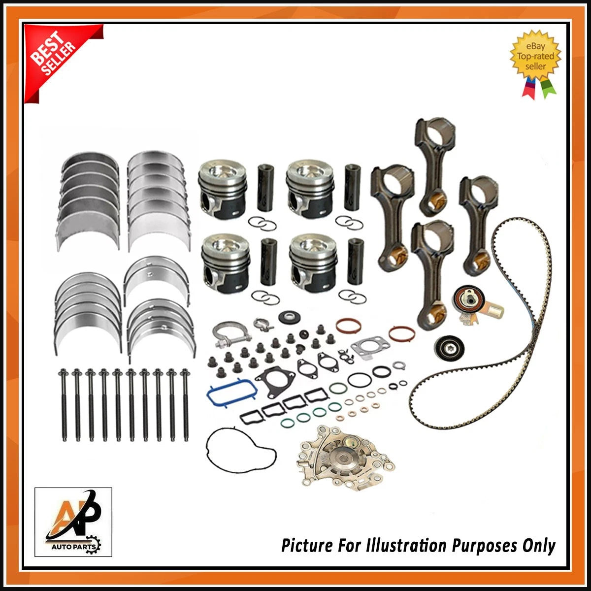 Crankshaft with Engine Rebuild Kit for Citroen Peugeot 1.5L BlueHDI (2016–2023)