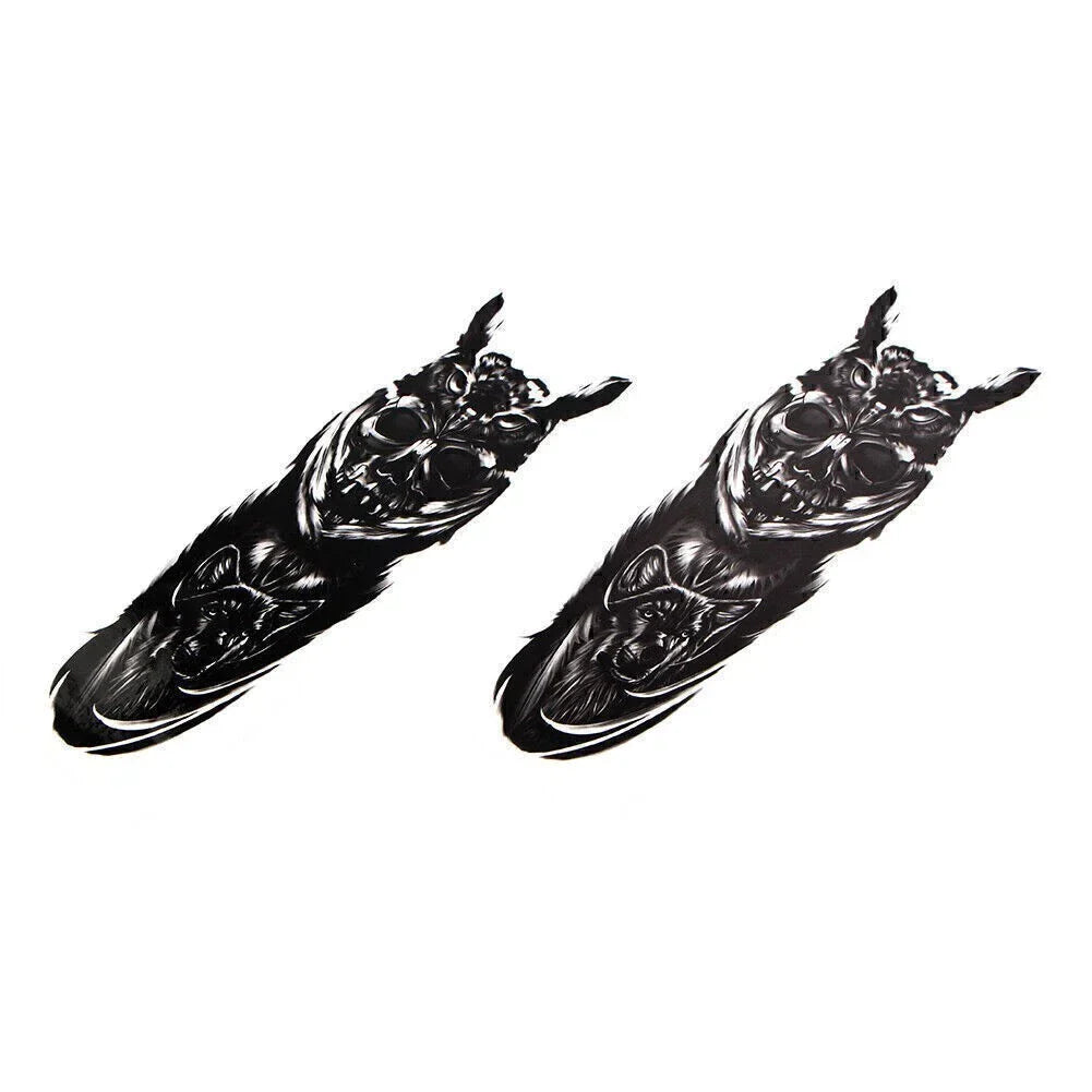 Custom Skull Decal Medallion Stickers for Harley & Yamaha