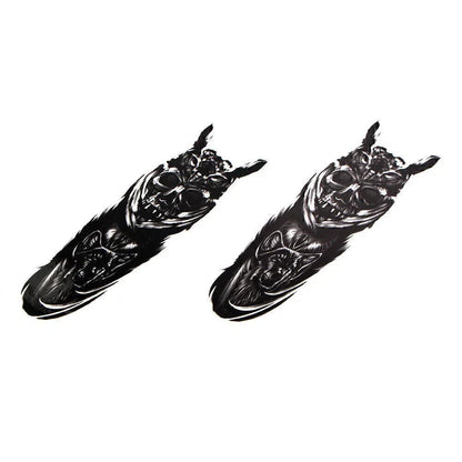 Custom Skull Decal Medallion Stickers for Harley & Yamaha