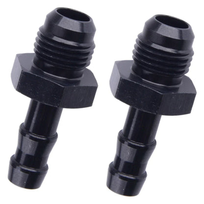 2 x Male Flare Fitting Adapter 6AN to 5/16" Hose Barb for Universal ()