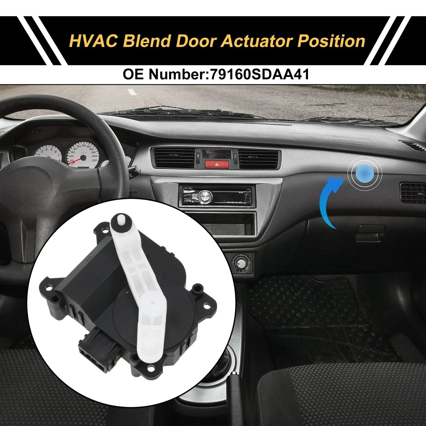HVAC Heater Blend Door Actuator for Honda Accord (2003-2008)