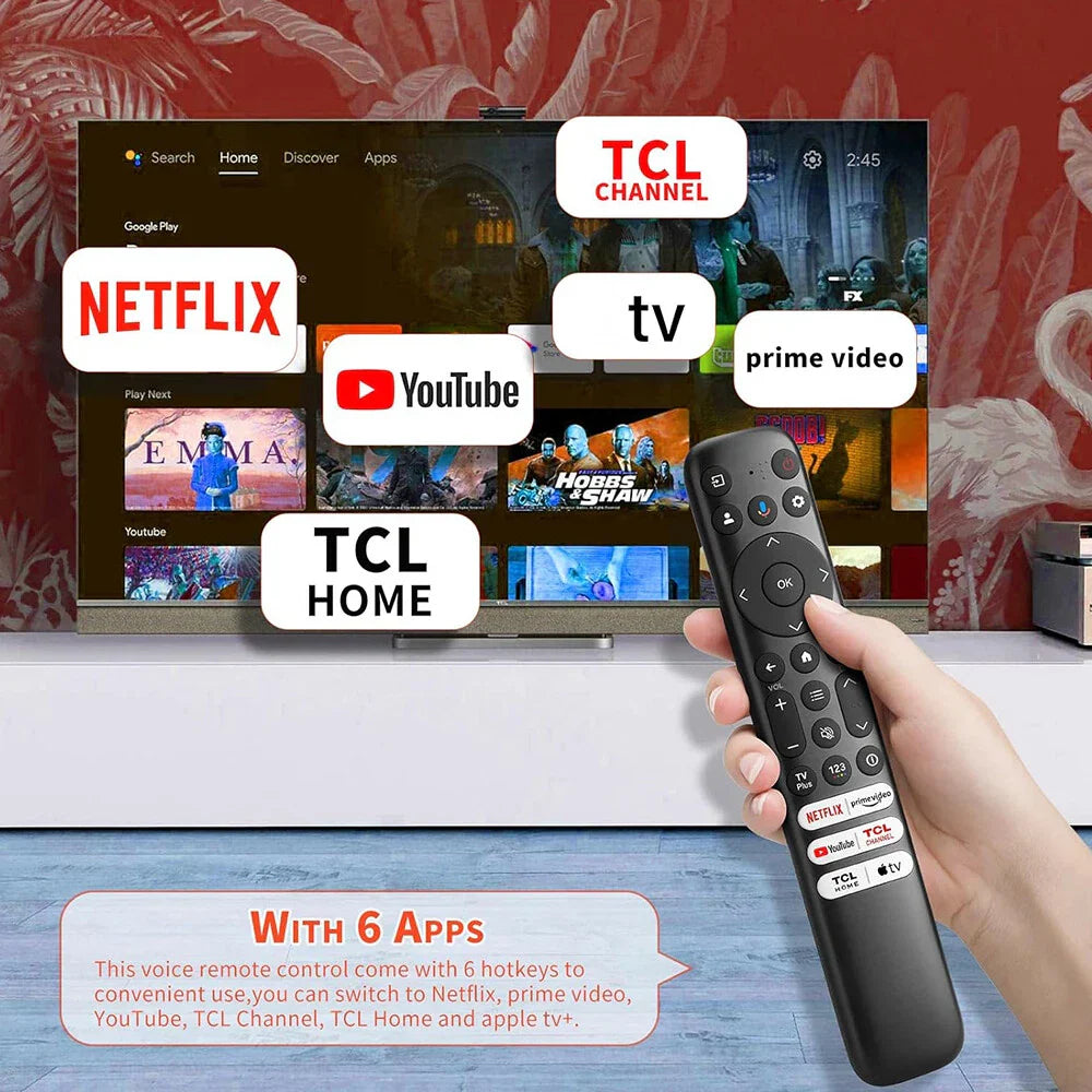 RC813 Voice Control Remote for TCL Google TV (2020-2023)