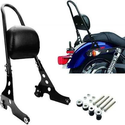 Passenger Backrest Pad Sissy Bar Cushion for Harley Sportster XL 883 1200 (2004-2023)