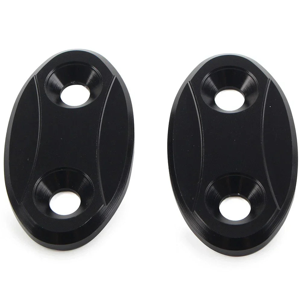 Rearview Mirror Block Off Base Plates Cover for BMW S1000RR (2009-2018)  Black