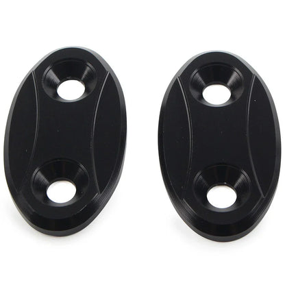 Rearview Mirror Block Off Base Plates Cover for BMW S1000RR (2009-2018)  Black