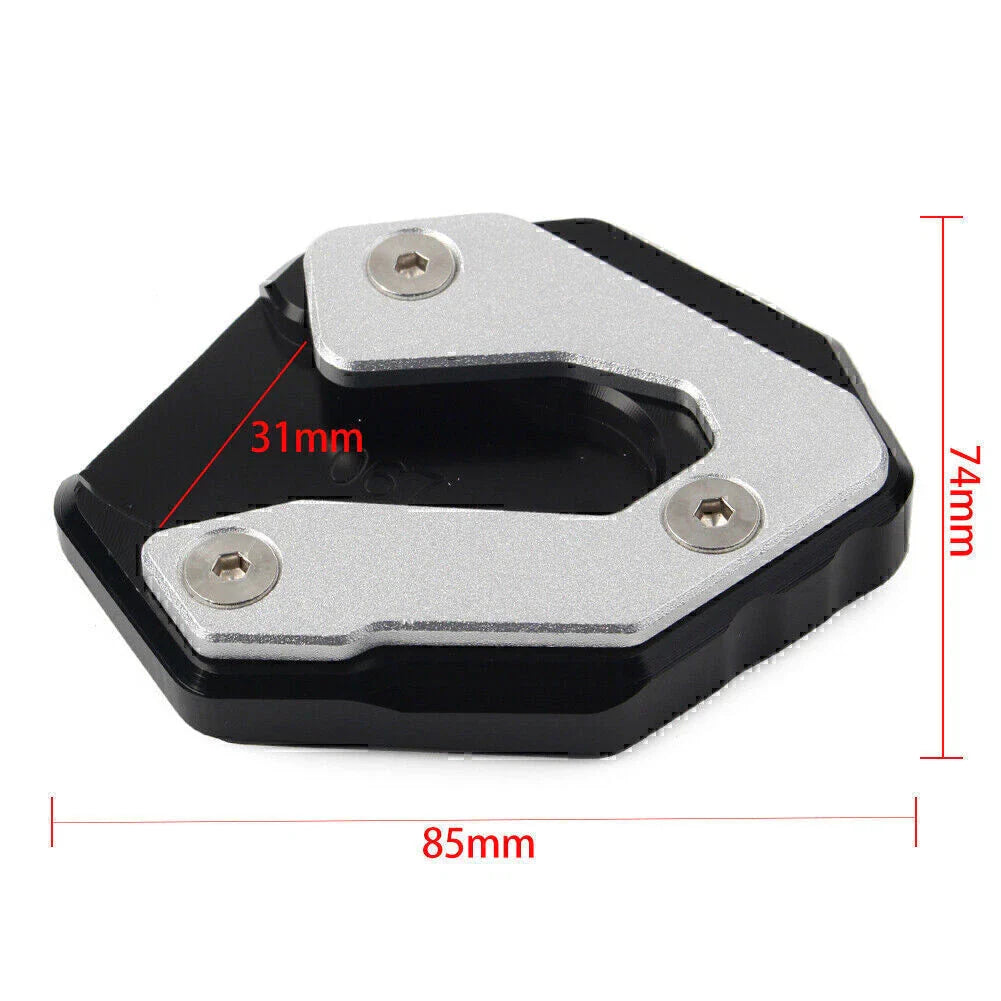 CNC Black Side Kickstand Extension Plate for Yamaha MT-09 Tracer, XSR 900