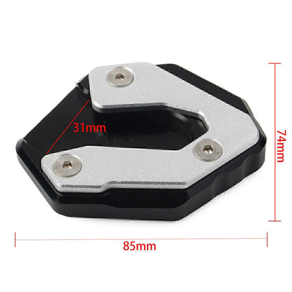 CNC Black Side Kickstand Extension Plate for Yamaha MT-09 Tracer, XSR 900