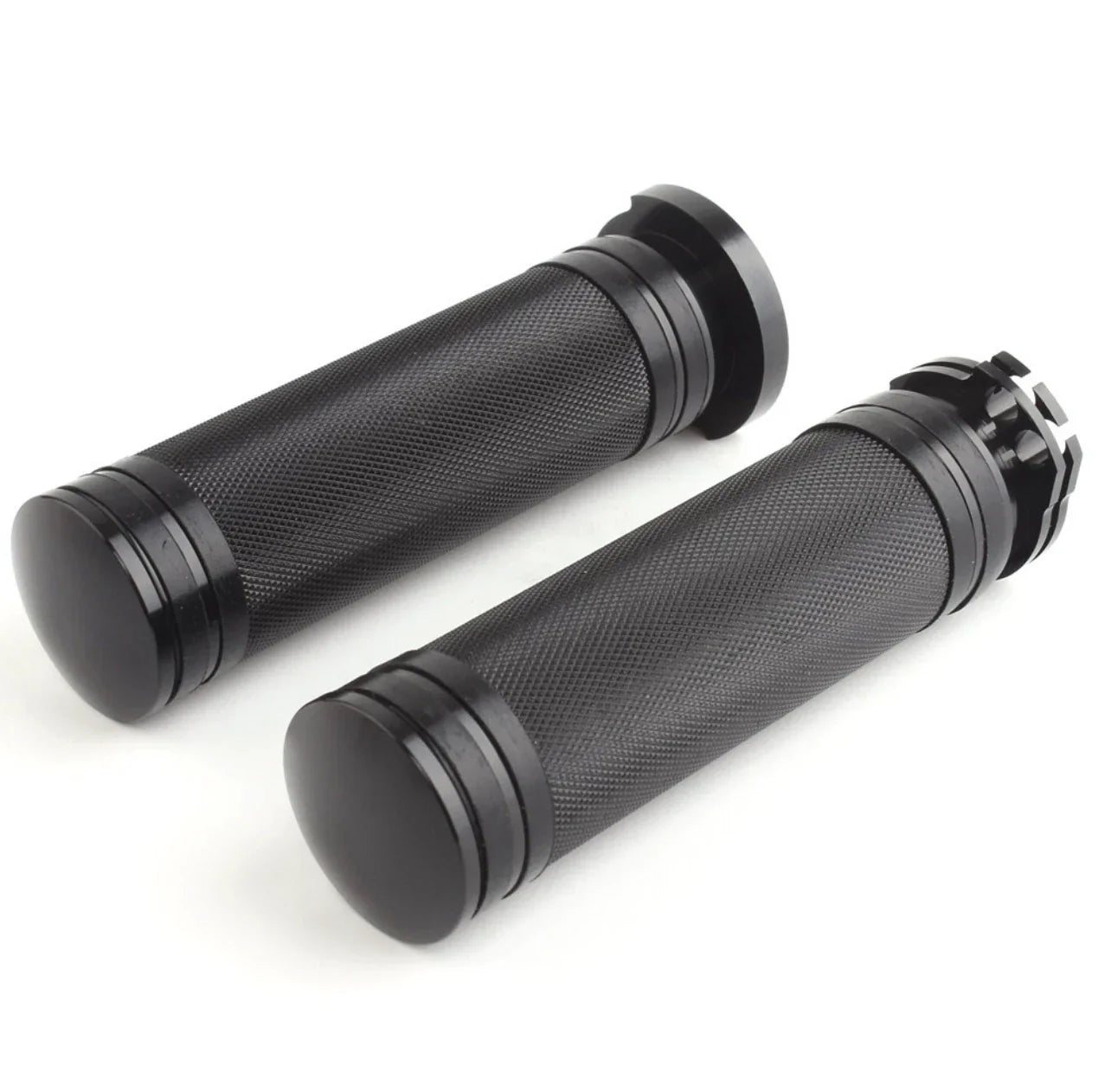 Chrome 1" 25mm CNC Hand Grips for Universal Motorcycle
