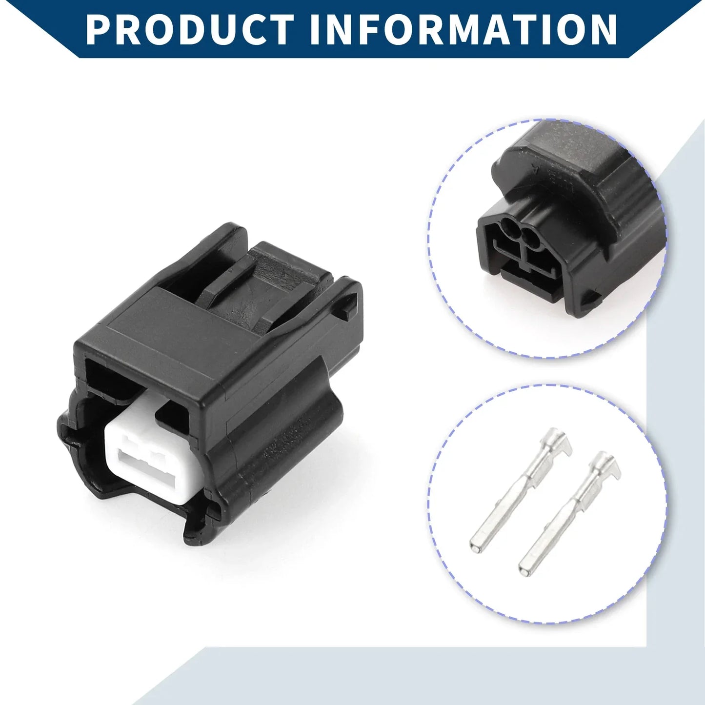2 x Pin Headlight ABS Sensor Connector Plug for Honda