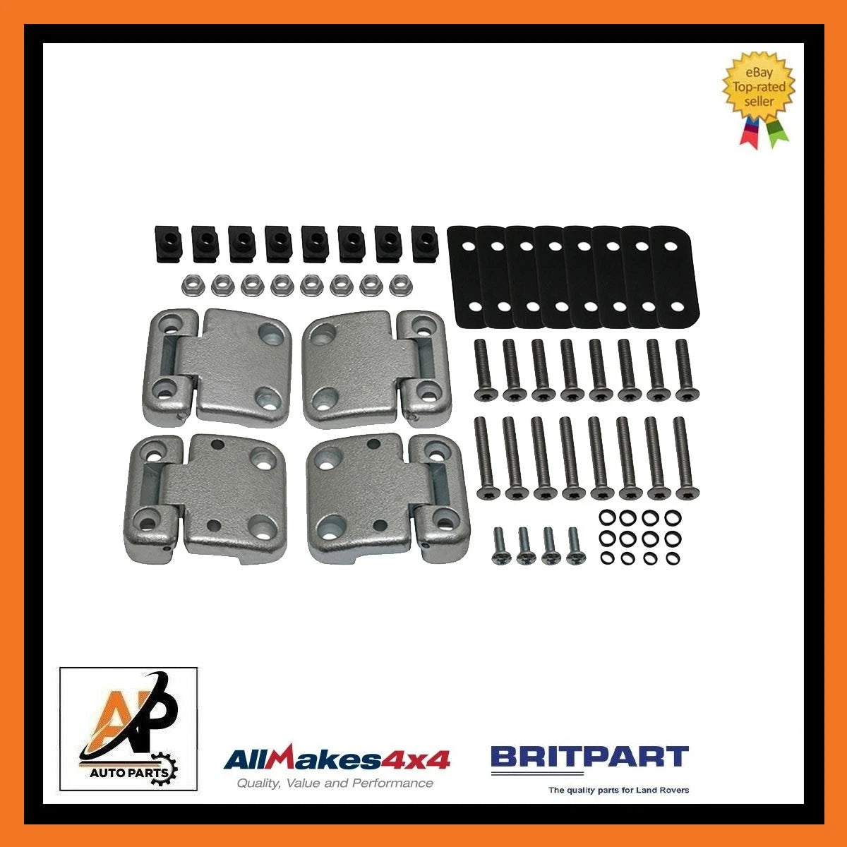 Front Door Hinge Bolt Hinge Kit Zinc Plated for Land Rover Defender (1983–2016)