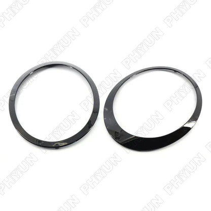 Gloss Black Headlamp Trim Rings for Mini Cooper R55 R56 (2007-2015)