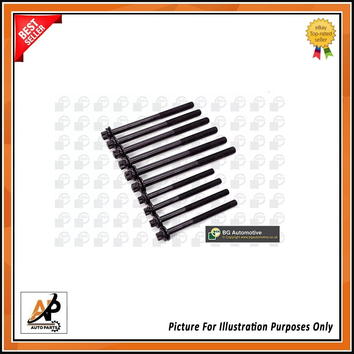 Head Bolts Set Replacement for Fiat Ducato Bus 2.3 JTD (2007–2021)