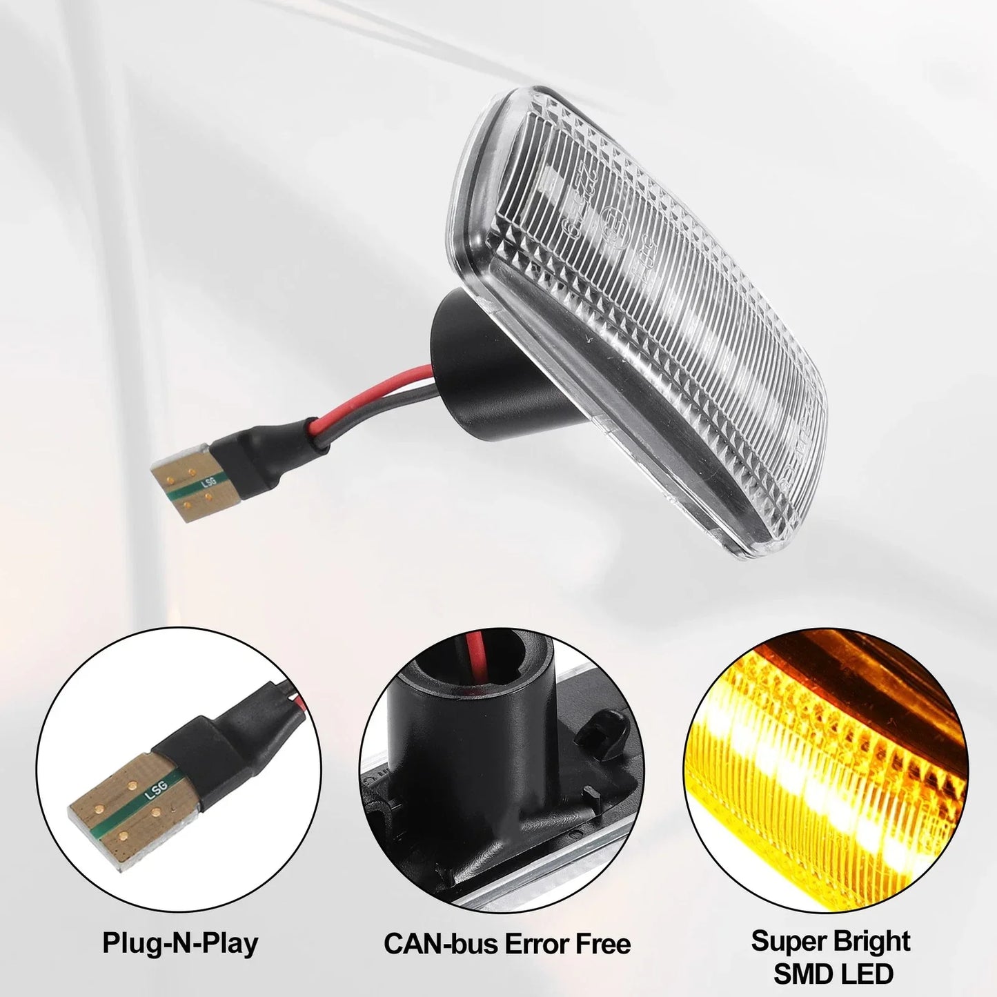 LED Side Indicator Repeater Lights for Dodge Ram 3500 Laramie