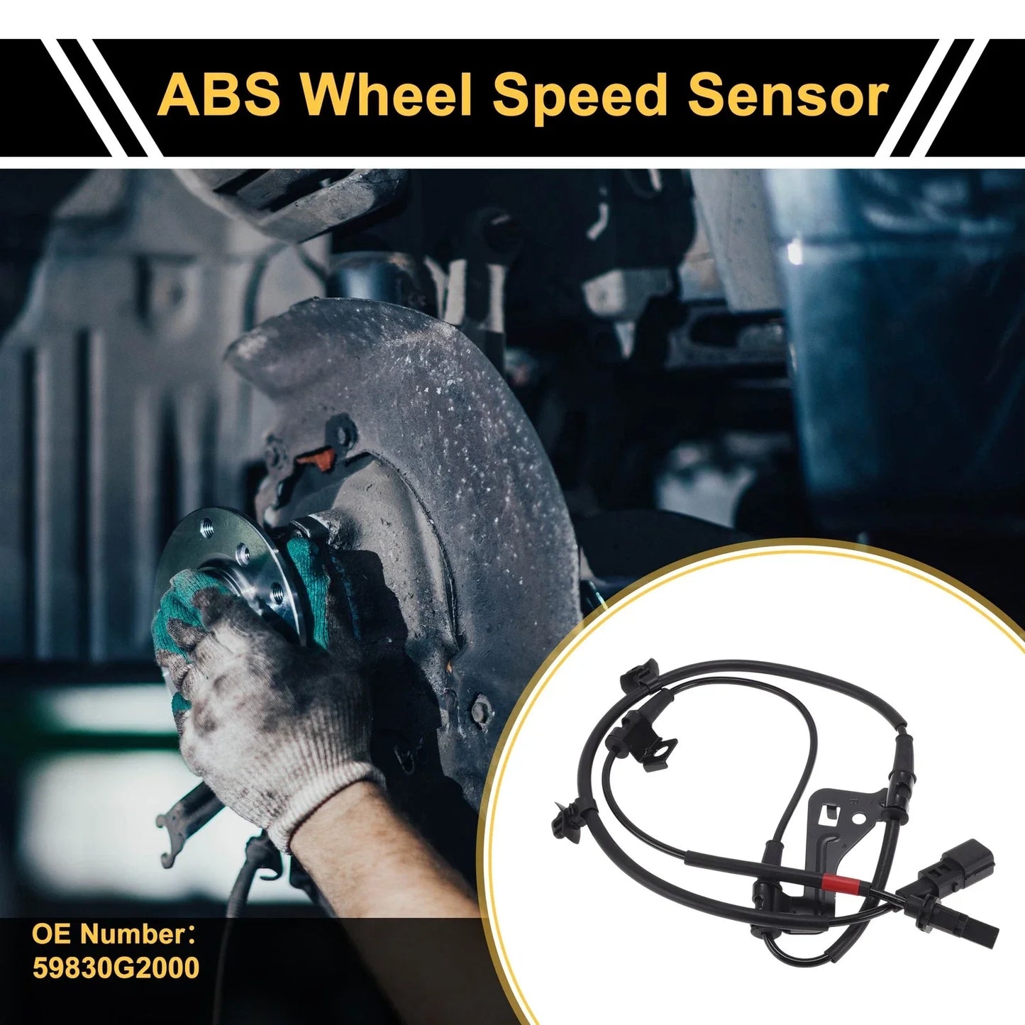 ABS Wheel Speed Sensor for Hyundai Elantra 2016-2023 1 x Right Front Sensor